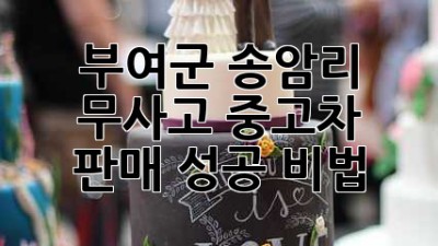 부여군 송암리 무사고 중고차 판매 성공 비법 ✨